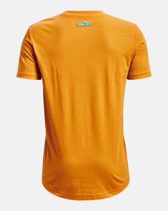 Boys' Curry Lily Tiger Logo T-Shirt, Yellow, pdpMainDesktop image number 1